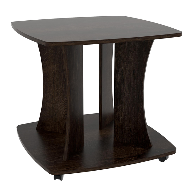 Стол журнальный на колесиках Континент Квант 65х65х55 см Дуб конкордия (28177995) - фото 1