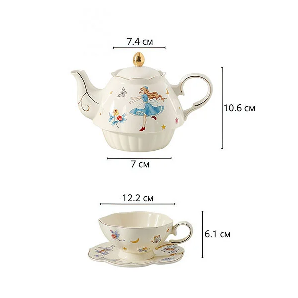 Чайний набір Аліса в країні чудес (Q00562) - фото 11 Чайний набір Аліса в країні чудес (Q00562) - фото 11