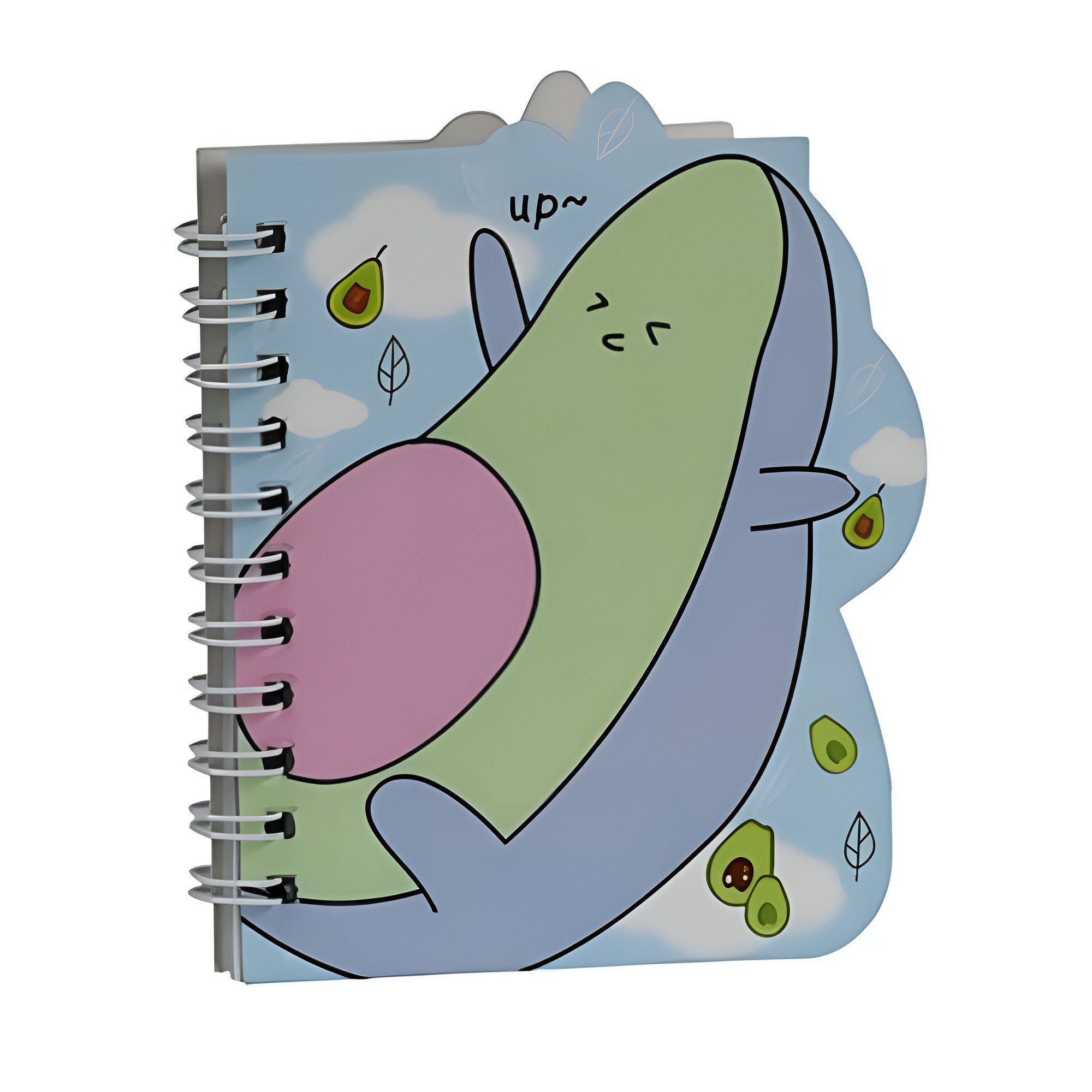 Блокнот на спирали Stenson Avocado WW01783ST 9х11 см 45 листов в линию Голубой с салатовым (25307715)