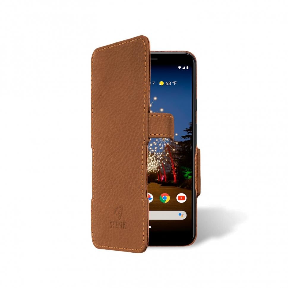 Чехол книжка Stenk Prime для Google Pixel 3a XL Коричневый (63638)
