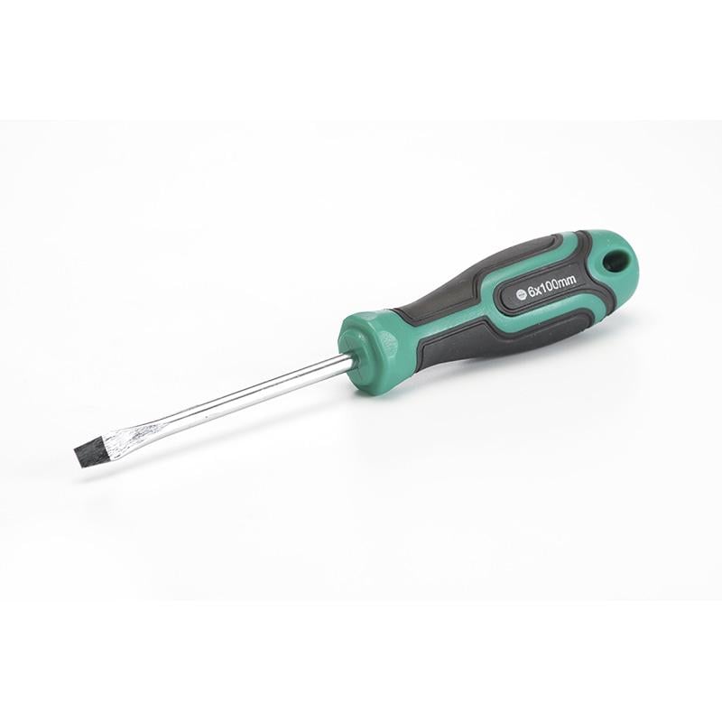 Отвертка Сила обрезиненная CrV SL6x100 стандарт (300653)