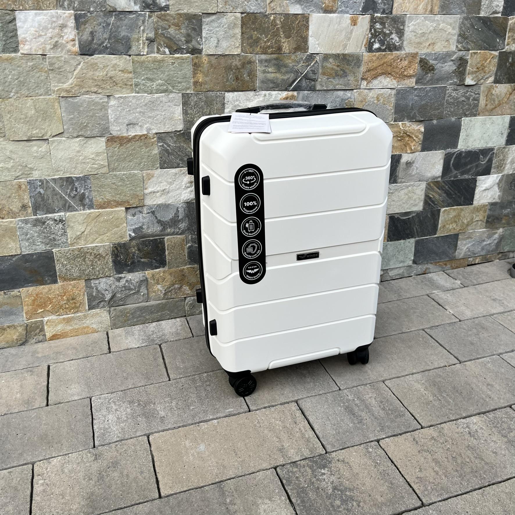 Чемодан дорожный из полипропилена Wings PP05 M Белый (22630173) - фото 2 Чемодан дорожный из полипропилена Wings PP05 M Белый (22630173) - фото 2