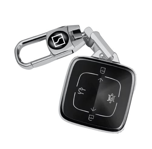 Чохол на ключ з карабіном для автомобіля Zeekr 001/009/X/7X Black (096436)