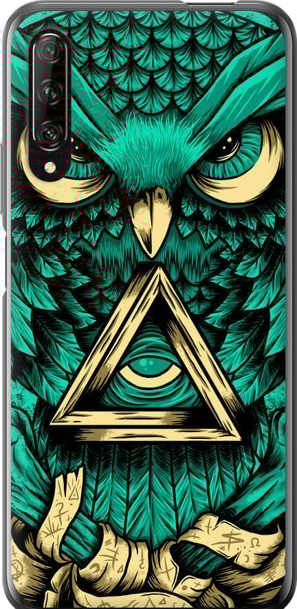 Чехол на Huawei P Smart Pro Сова Арт-тату (3971u-1906-42517)