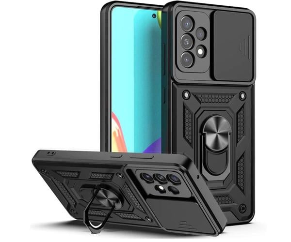 Чехол-накладка Ricco Camera Sliding для Samsung Galaxy S21 Plus Черный