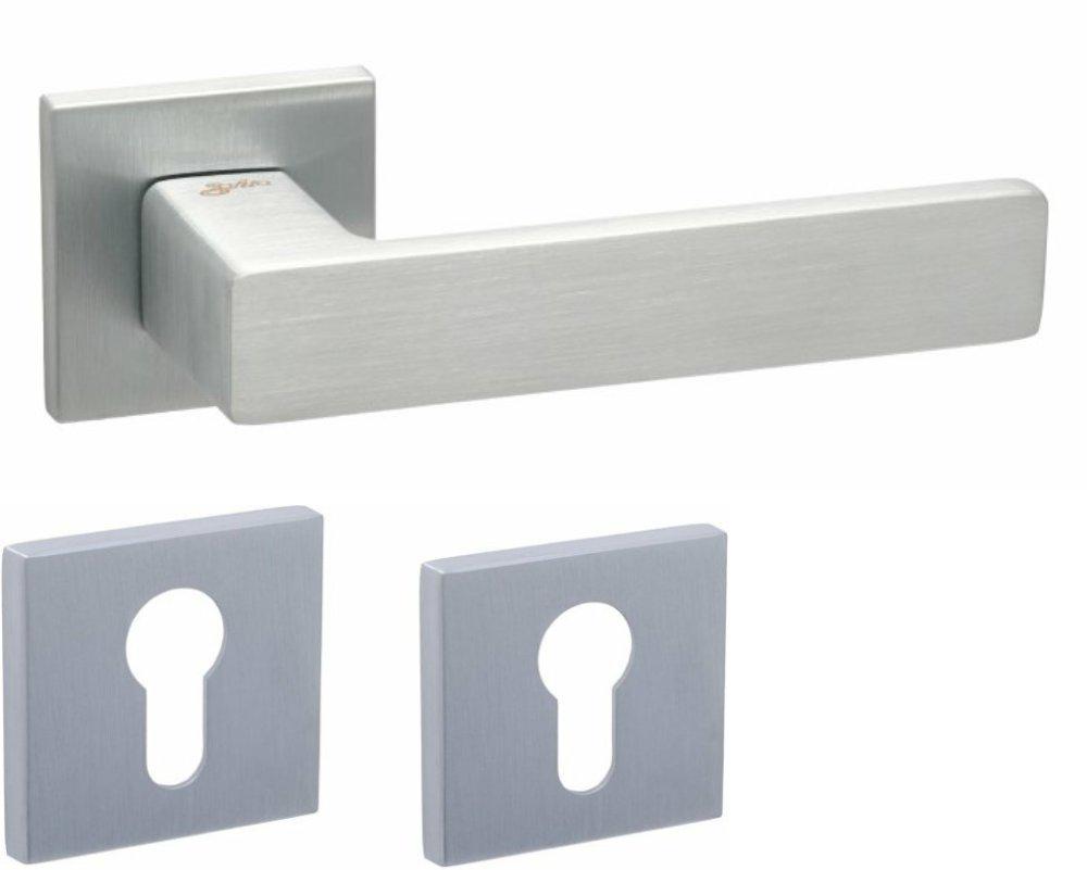 Ручки Safita Modern HS LT SC накладка под цилиндр Хром матовый (15334pz)