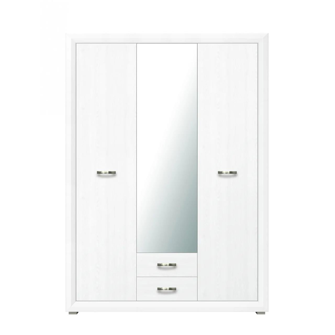 Шкаф для одежды с зеркалом ВМК БРВ Маркус SZF3D2S Джанни/Дуб каменный (GRB-1816)