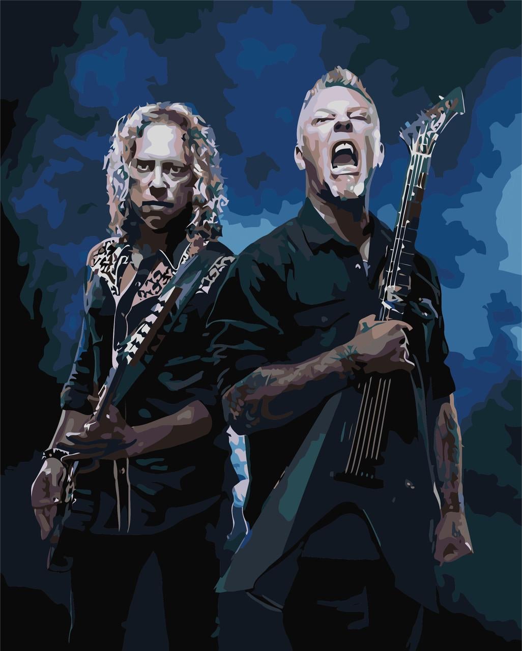 Картина по номерам Origami "Рок гурт Metallica" LW 3154 40x50 см (1610881760)
