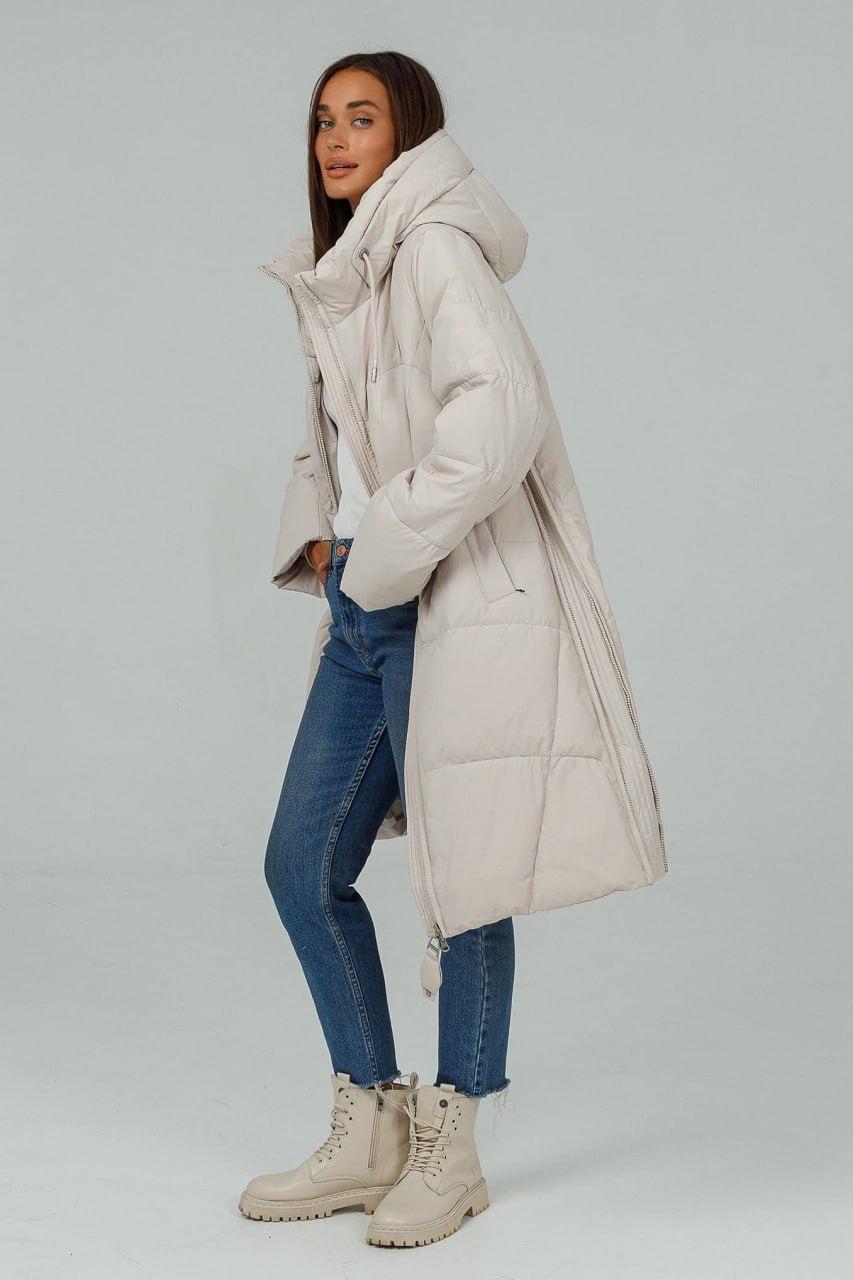 Пуховик 998d р. 56 Айворі - фото 4 Пуховик 998d р. 56 Айворі - фото 4