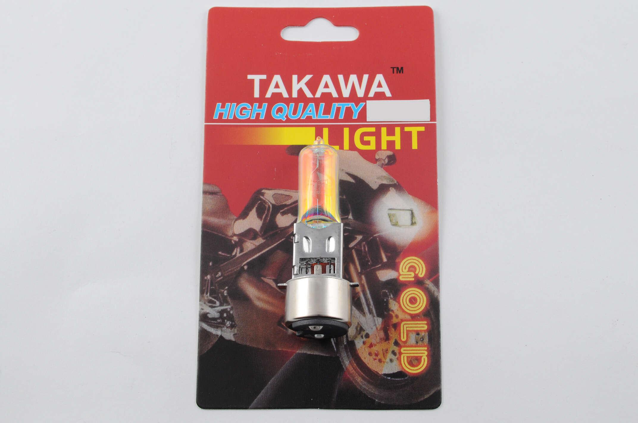 Лампа TAKAWA BA20D 2PIN 12V 35W/35W Рожевий (B-95)