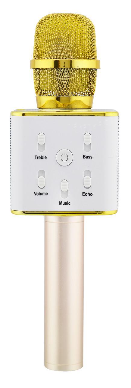 Микрофон с динамиком Magic Karaoke Q7 Gold (11496)