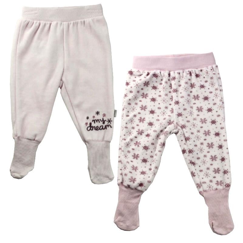 Ползунки набор Bebetto T1807 2 шт. 62-68 см Розовый/Белый Ползунки набор Bebetto T1807 2 шт. 62-68 см Розовый/Белый