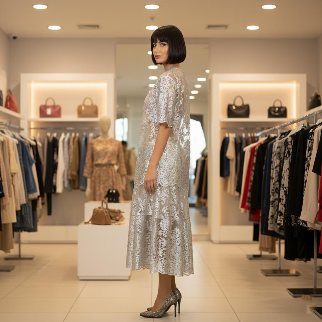 Блуза жіноча ажурна р. 48 Бежевий (NT-211-48) - фото 5