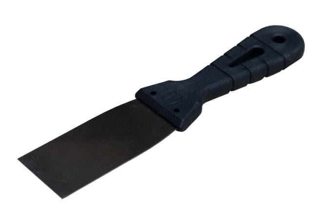 Шпатель Woffmann 40 мм из нержавеющей стали с ручкой из черного пластика