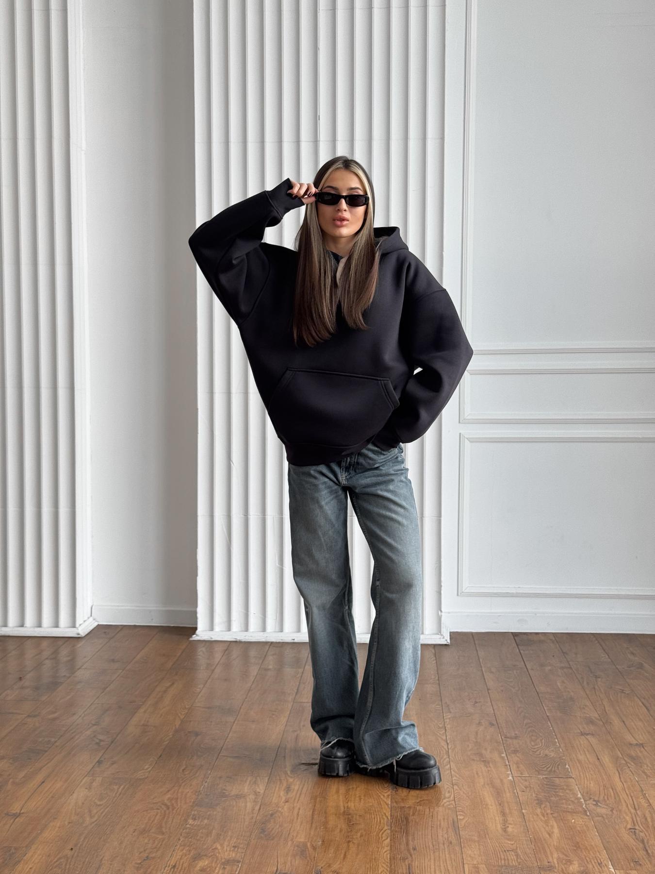 Кофта женская Over зимняя флисовая XL Графит (26320/1/5) - фото 6 Кофта женская Over зимняя флисовая XL Графит (26320/1/5) - фото 6