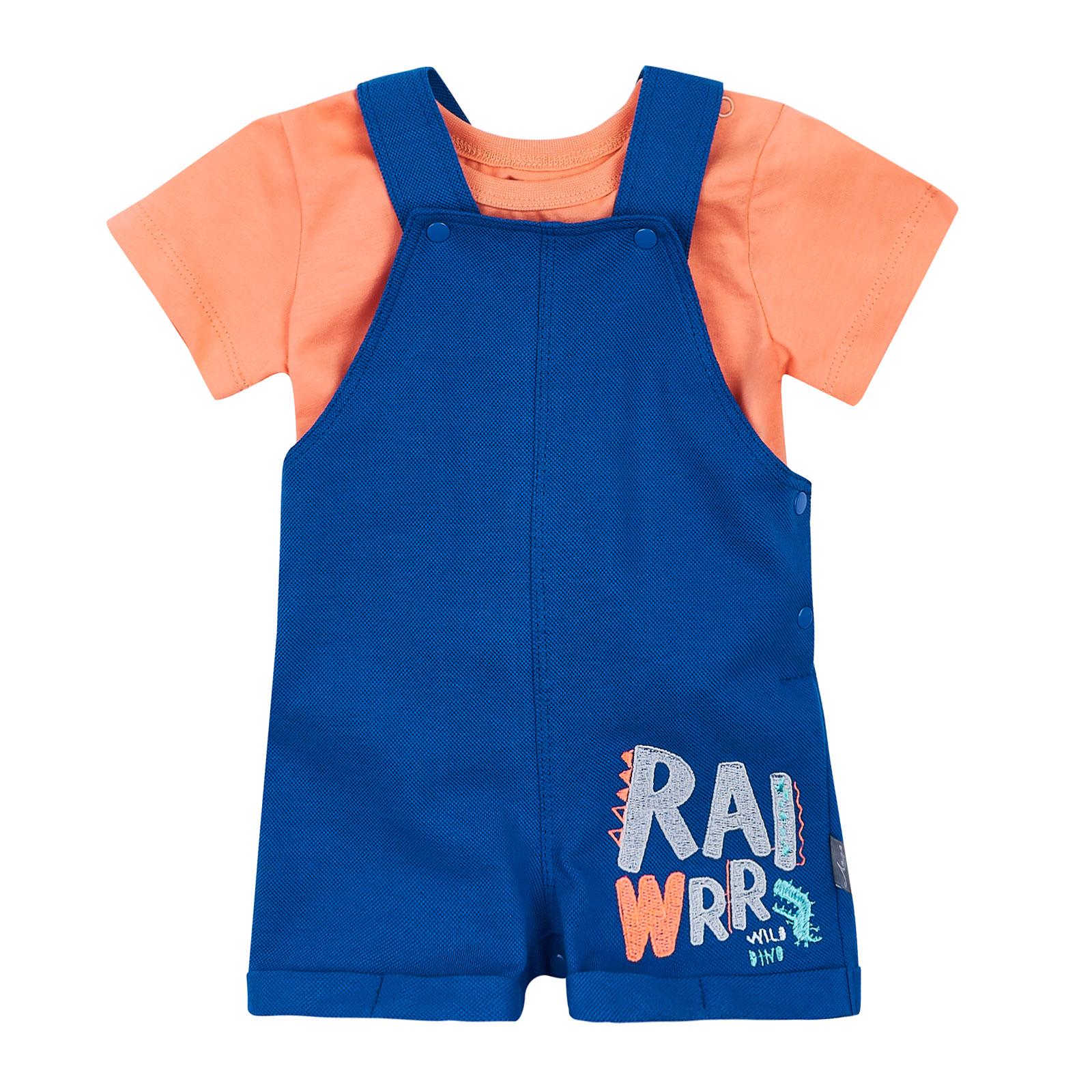 Комплект дитячий ЛяЛя з напівкомбінезоном і футболкою 74 см (К3КЛ010)