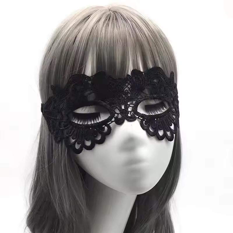 Маска для глаз женская маскарадная на завязках Черный (3000003844) - фото 6 Маска для глаз женская маскарадная на завязках Черный (3000003844) - фото 6