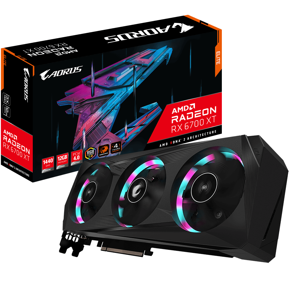 Відеокарта Gigabyte AORUS Radeon RX 6700 XT ELITE 12G (1062)