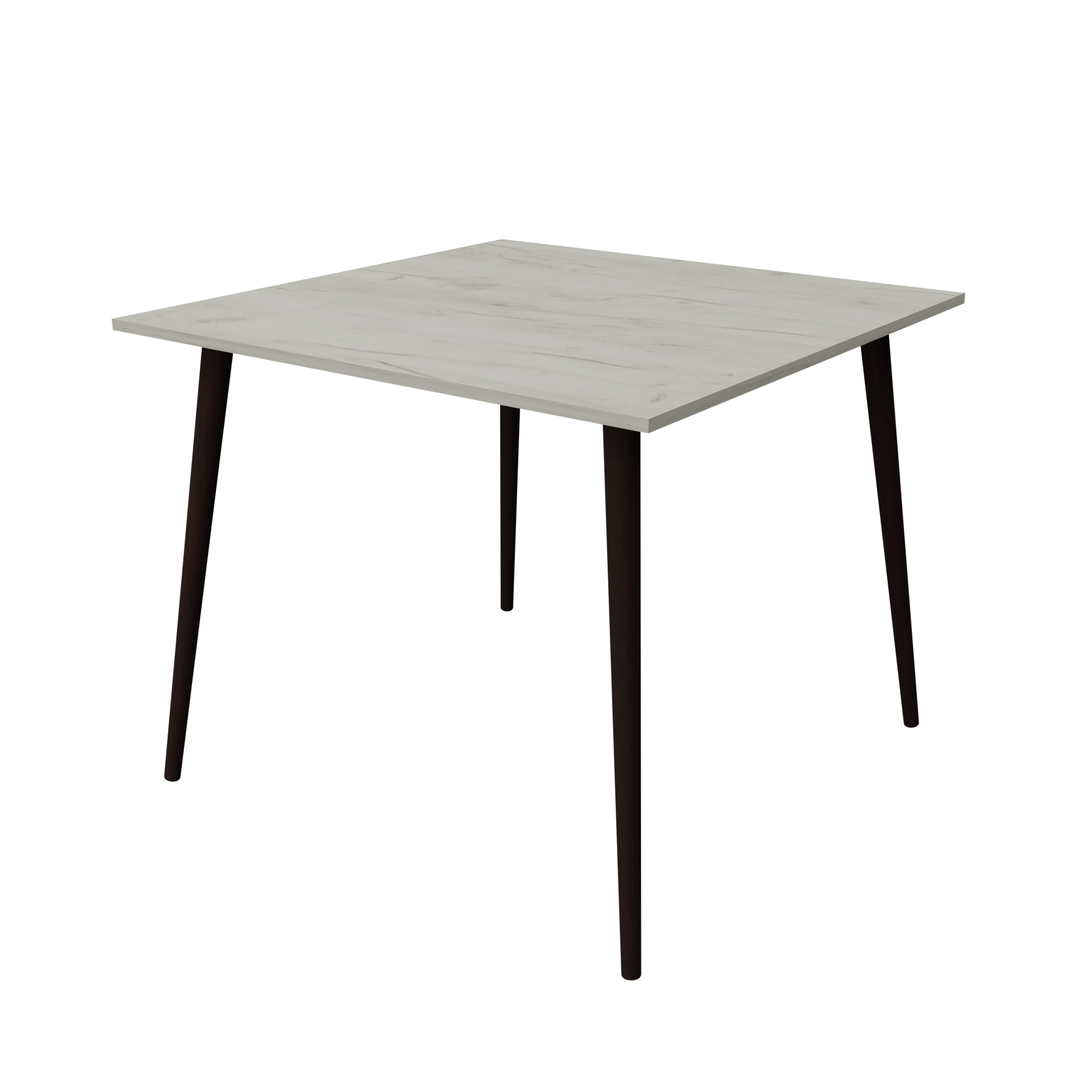 Стол Неман ЛОЙС 880х880 Дуб крафт белый/Венге (20000204)