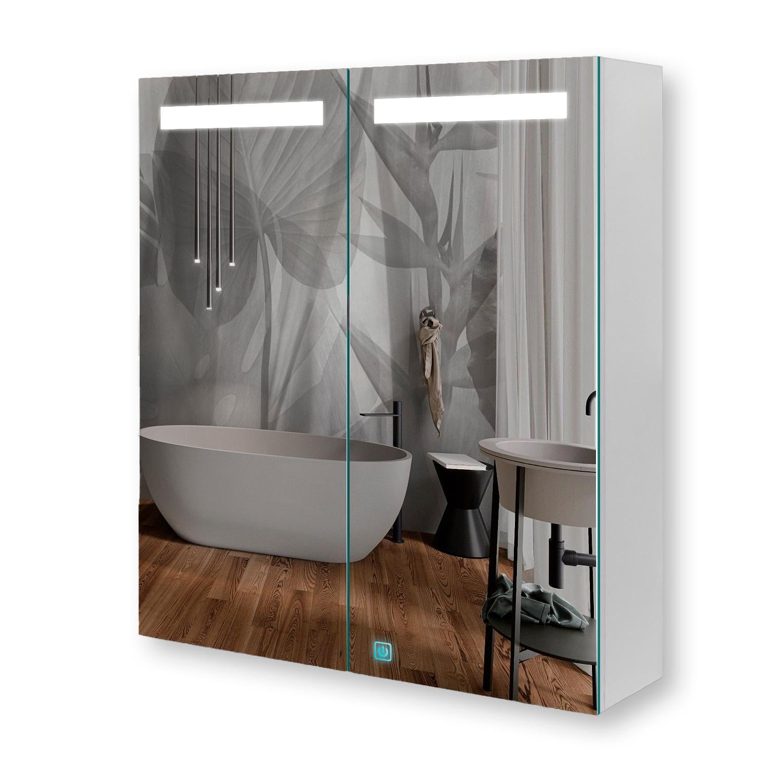 Зеркальный шкаф Premium G11-70 с LED-подсветкой