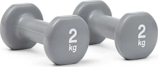 Гантели Reebok DUMBBELLS 2 х 2,0 кг Серый(27720675)