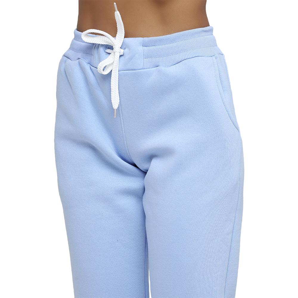 Брюки спортивные женские Chikiss на флисе L Голубой (CLT 001) - фото 3 Брюки спортивные женские Chikiss на флисе L Голубой (CLT 001) - фото 3