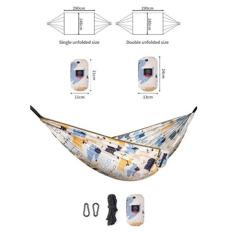 Гамак туристический двухместный Naturehike NH21DC004 DC-C03 240T polyester Cow (6927595777619) - фото 2 Гамак туристический двухместный Naturehike NH21DC004 DC-C03 240T polyester Cow (6927595777619) - фото 2