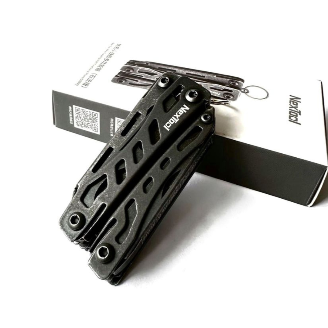 Мультитул складаний NexTool Mini Flagship KN41 з гравіюванням 10в1 Чорний (25211453) - фото 2