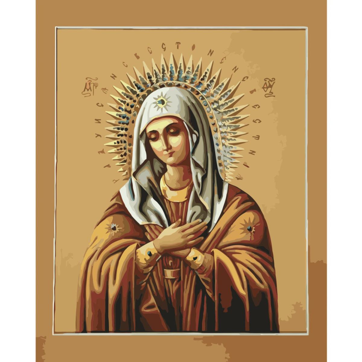 Картина по номерам Strateg Икона Умиление 40x50 см (VA-0271)