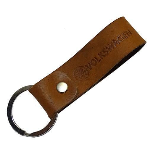 Брелок автомобильный кожаный c лого Volkswagen (110671)