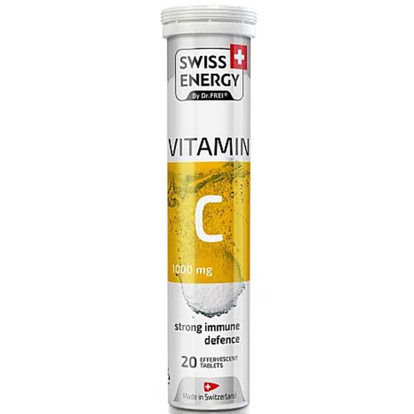 Витамин C Swiss Energy Vitamin C 1000 мг 20 шипучих табл. Orange (000026761)
