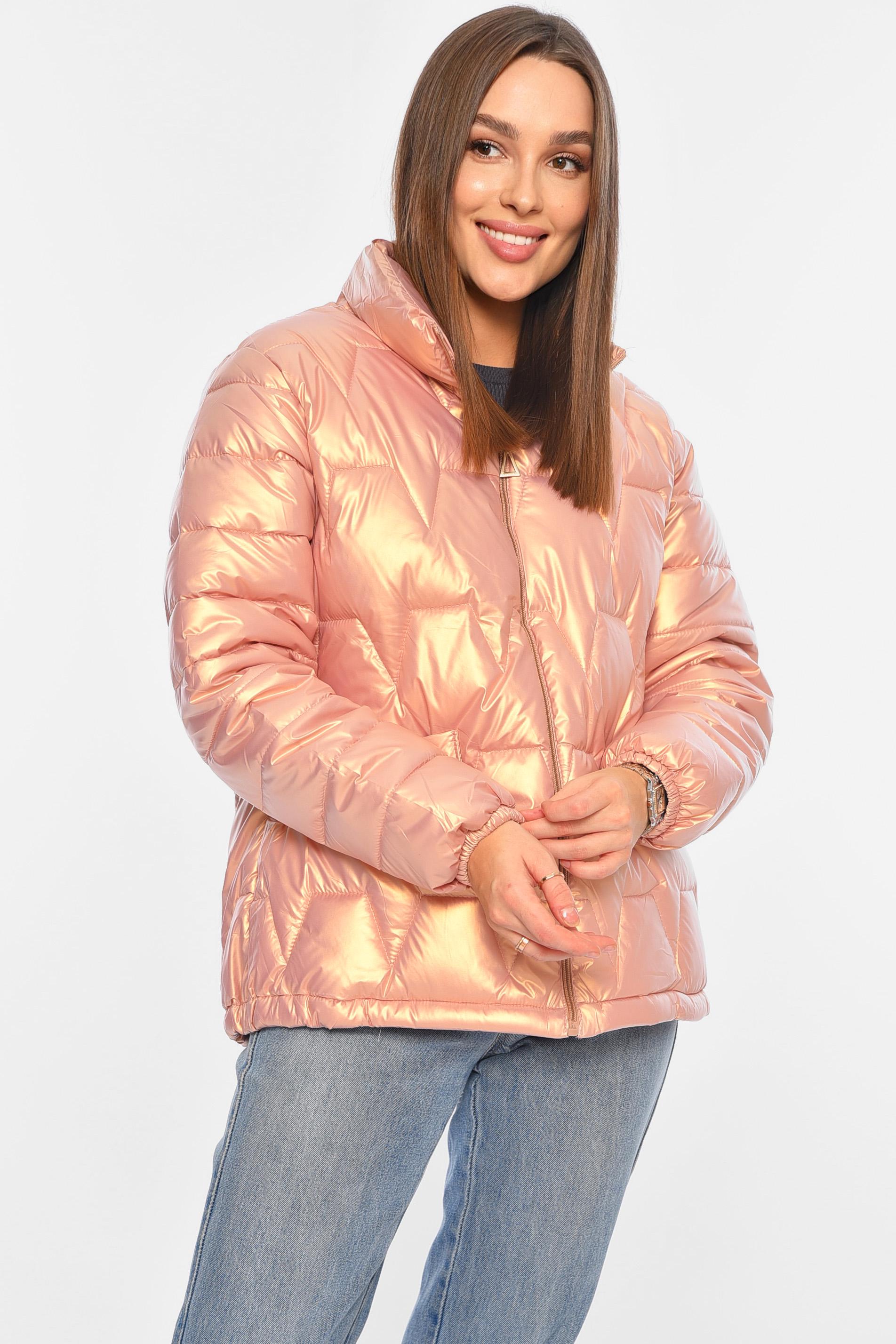 Куртка жіноча демісезонна S Пудровий (196017) - фото 2