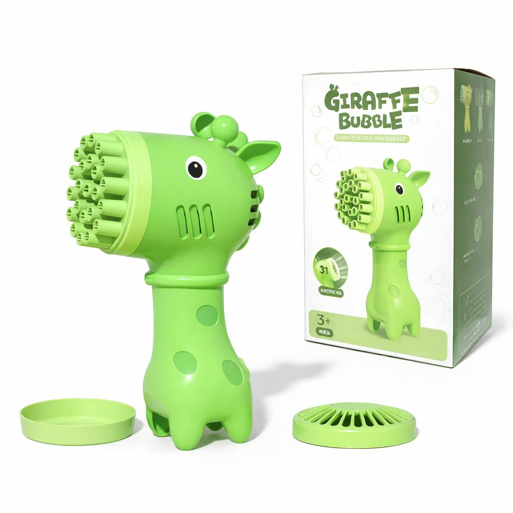 Установка с мыльными пузырями Fun Game 777-9 вентилятор жирафка Зеленый (2537656891)
