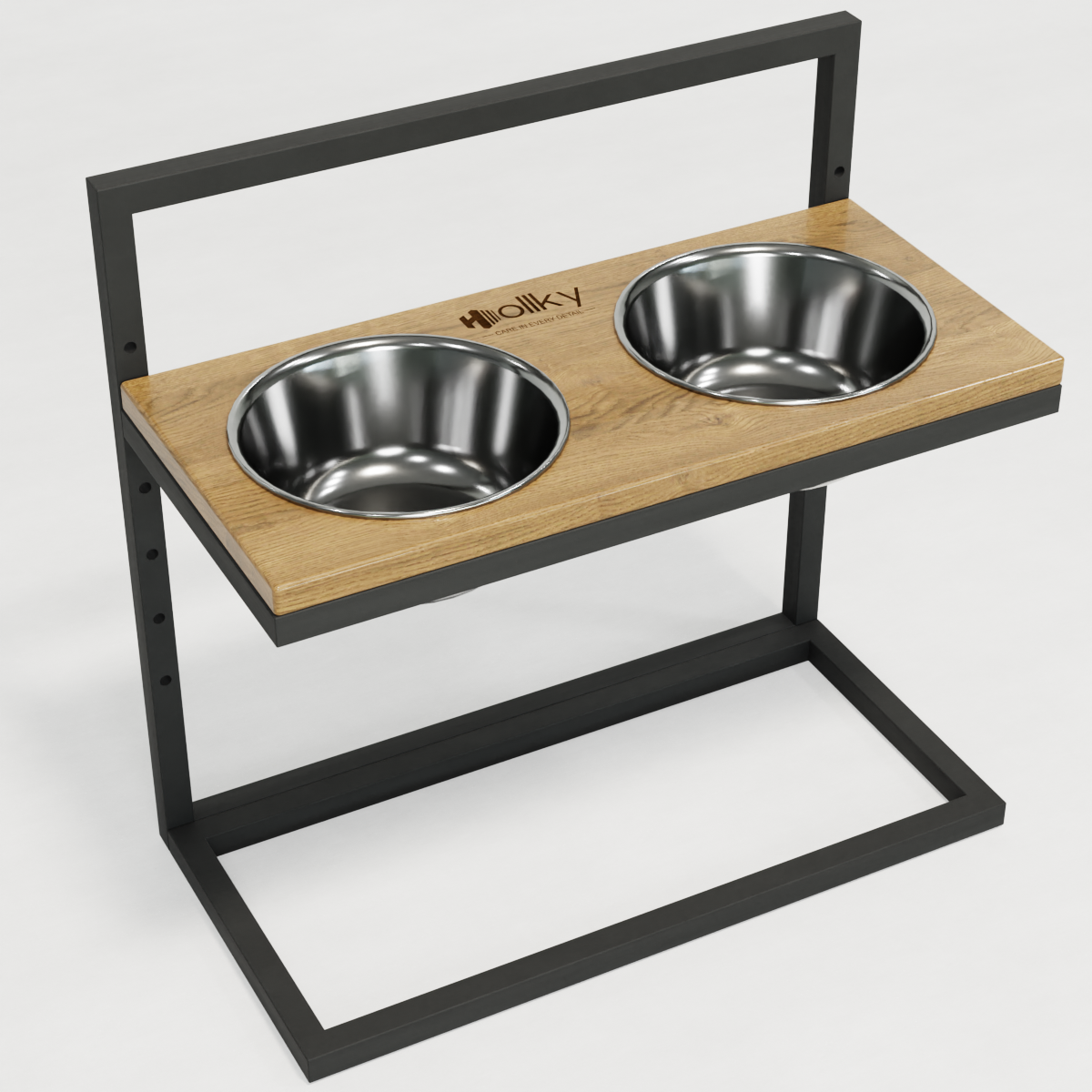 Миски на регулируемой подставке для больших собак Hollky Flex L 2х1,8 л (FL-502850-GRNT) - фото 6 Миски на регулируемой подставке для больших собак Hollky Flex L 2х1,8 л (FL-502850-GRNT) - фото 6