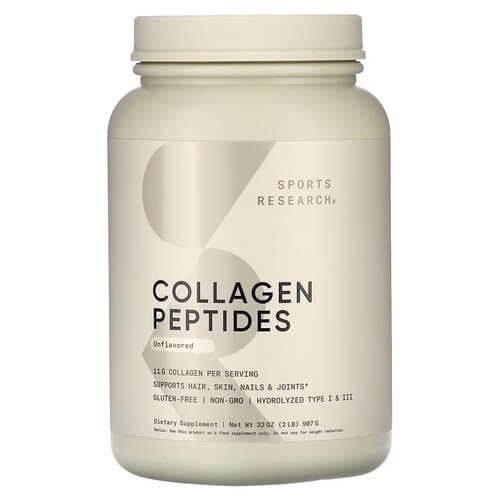 Коллаген Sports Research Collagen Peptides 907 г Unflavored (SRE-01178)