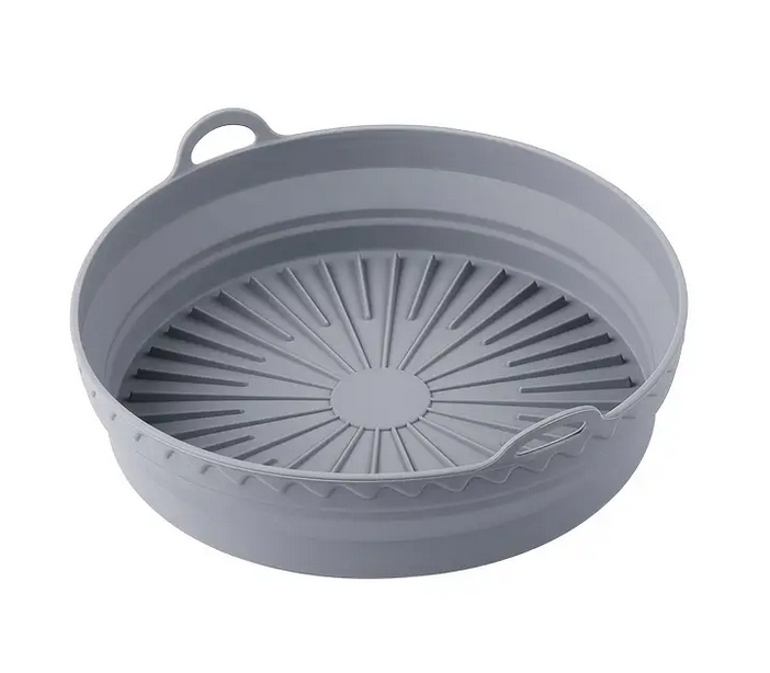 Форма силиконовая круглая для фритюрниц сложная 20,5 см Серый (SAM-7111S)