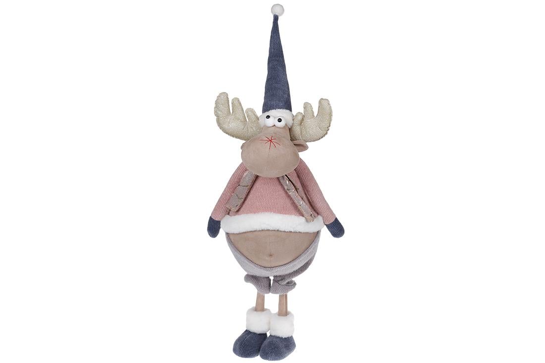 Мягкая игрушка новогодняя BonaDi Забавный Олень (877-092)