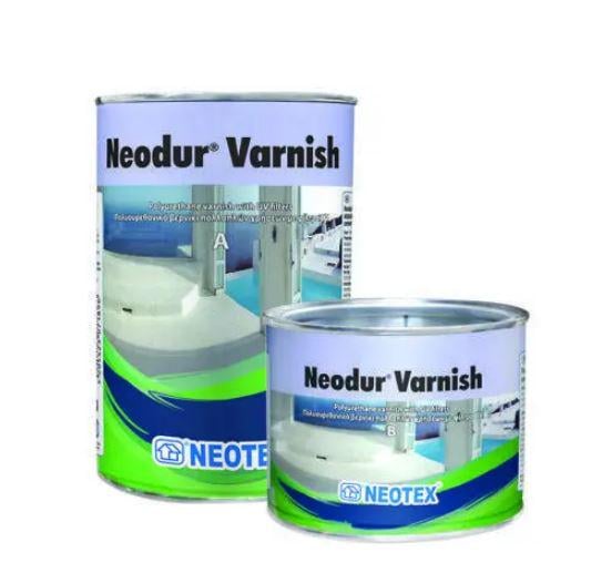 Лак защитный двухкомпонентный Neotex Neodur Varnish Mat A+B Kit матовый полиуретановый 1 л