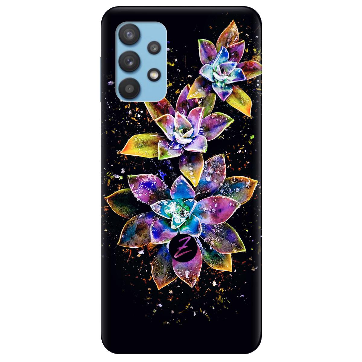 Силиконовый чехол Zorrov для Samsung Galaxy A32 - Magical flowers (15500040101121629)