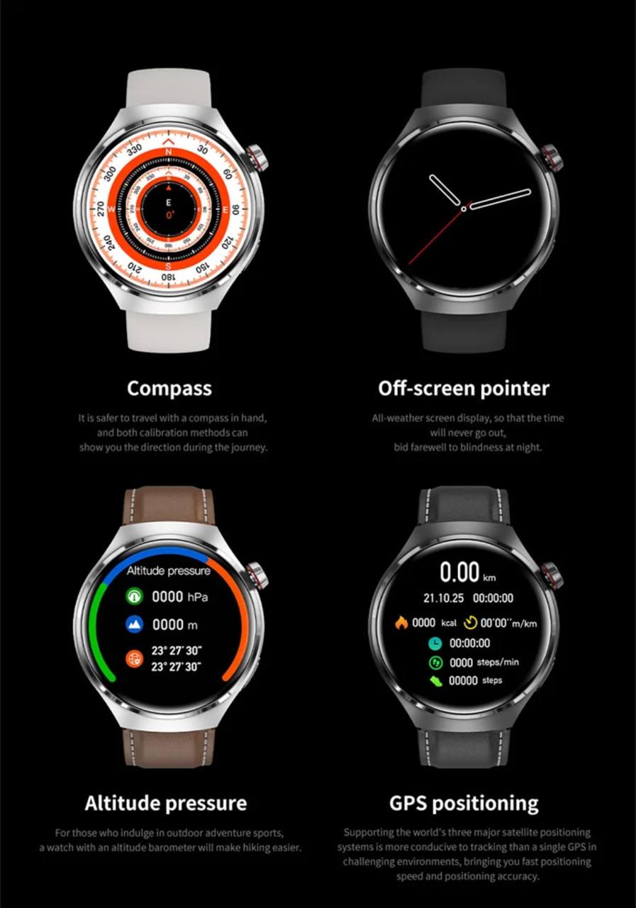 Смарт-часы Watch GT4 Amoled NFC Красные (18003825) - фото 2