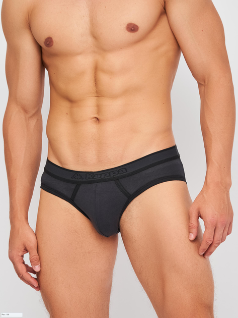 Трусы-слип Kappa Slip Uomo Elastico Logo centrato XL Антрацит (K1131 Antracite-XL)