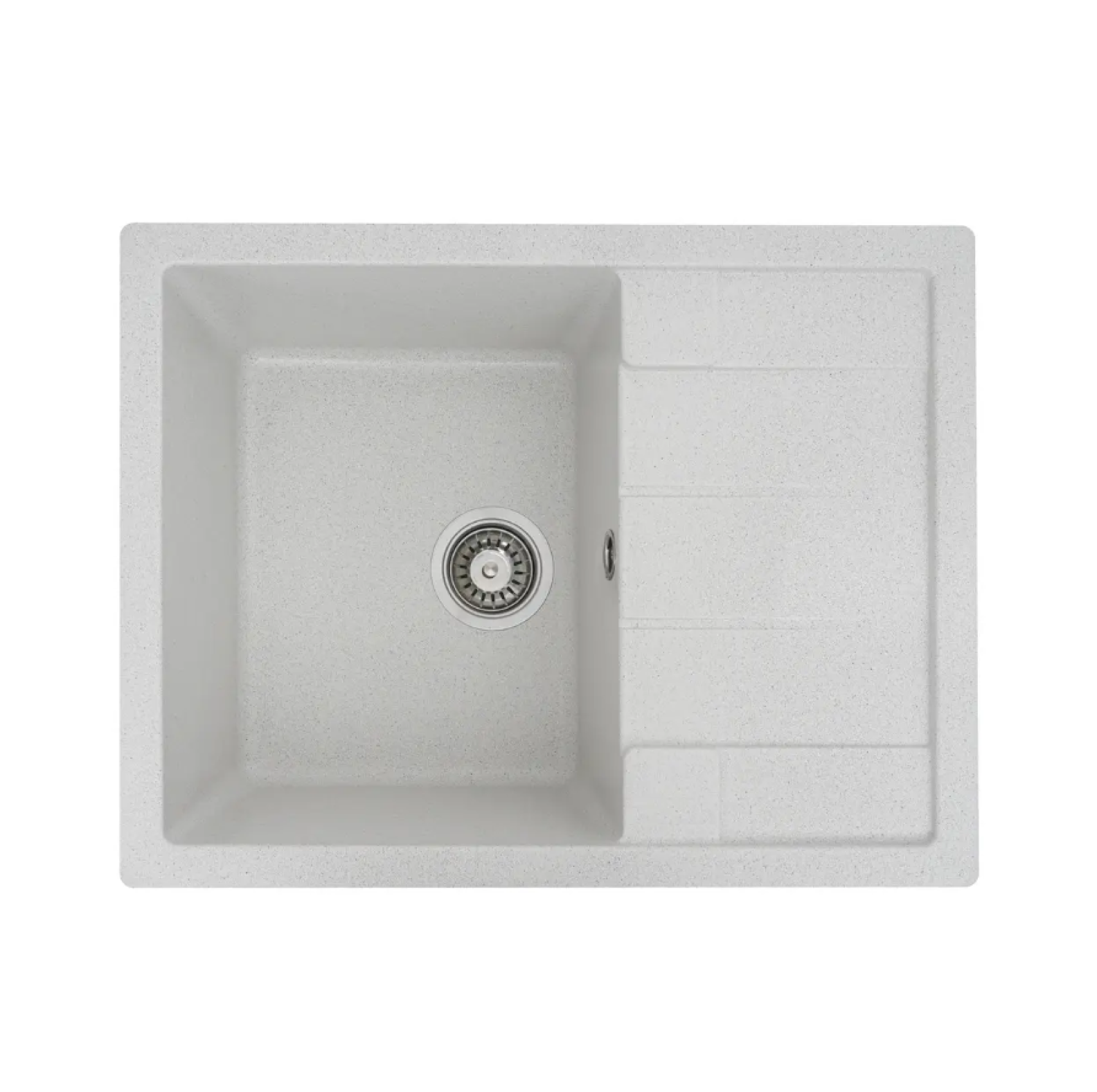 Мойка для кухни Platinum 6550 Intenso гранит матовый Белый в точку Мойка для кухни Platinum 6550 Intenso гранит матовый Белый в точку