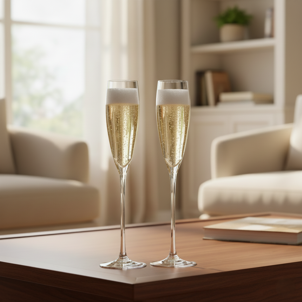 Комплект бокалов для шампанского Sakura 200 мл 2 шт. - фото 3