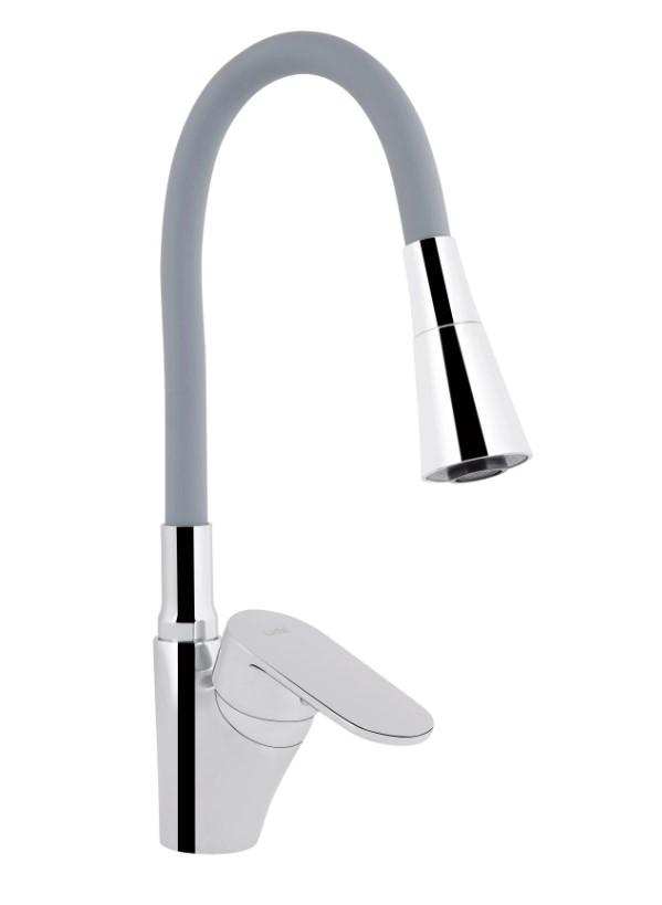 Змішувач для кухні Lidz Tani 007F3 k40 Chrome/Grey (LDTAN007F3GCR31869)