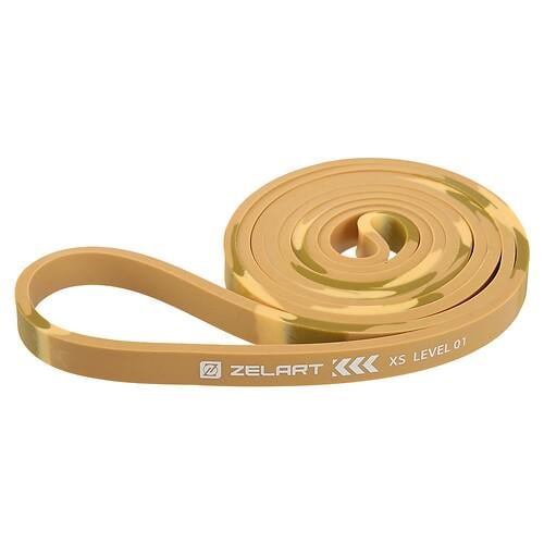 Силовая подтягивающая лента Zelart POWER BANDS FI-7695-1 2080х13х4,5 мм жесткость XS Хаки камуфляж (FI-7695-1)