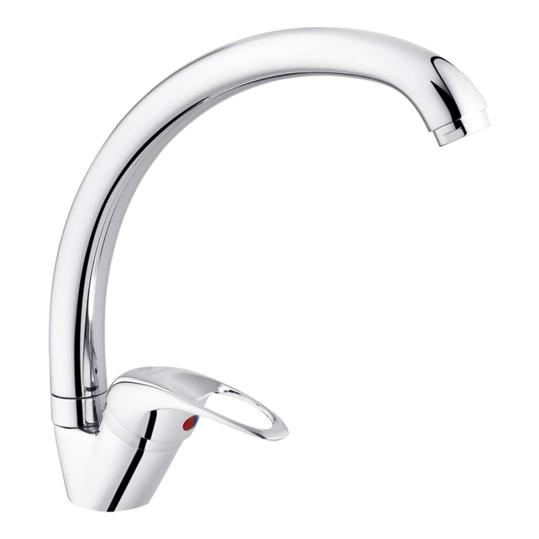 Смеситель для кухни Agua Leon C032 однорычажный Хром (CV016442) Смеситель для кухни Agua Leon C032 однорычажный Хром (CV016442)