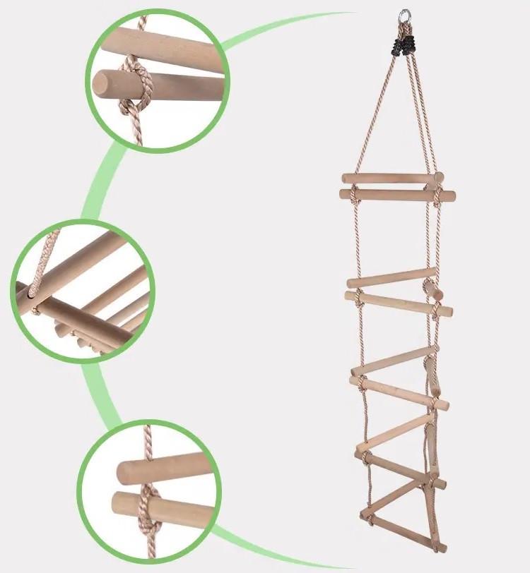 Сходи для дітей WCG підвісні дерев'яні (W-307-1) - фото 4