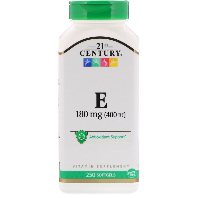 Витамины 21st Century Vitamin E 180 мг 400 IU 250 капсул