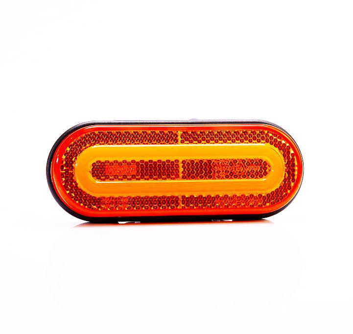 Ліхтар габаритний Fristom FT-072 Z LED з відбивачем та проводом Жовтий