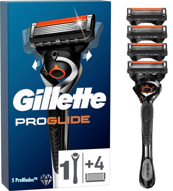 Станок для бритья мужской GILLETTE Proglide с 4 сменными картриджами Станок для бритья мужской GILLETTE Proglide с 4 сменными картриджами